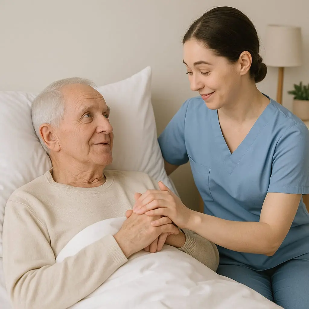 Enfermera a domicilio Medellín ofreciendo cuidados paliativos con calidez humana