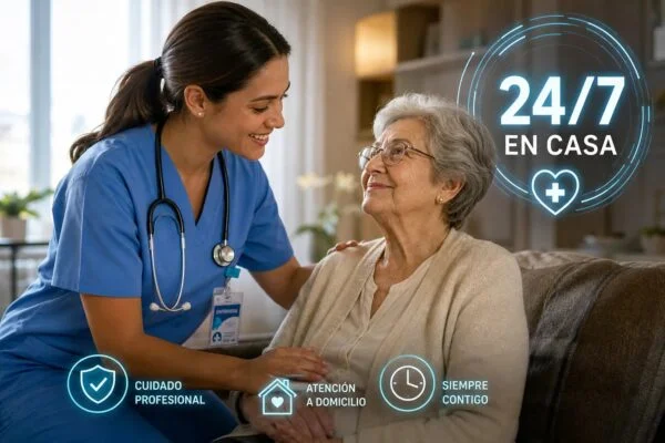 Enfermera profesional brindando atención de enfermería a domicilio en Medellín