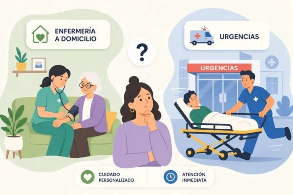 Enfermero a domicilio brindando atención de urgencia médica en Medellín